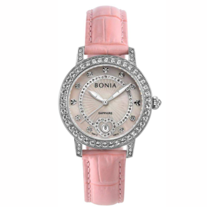 Bonia Elegance BNB10814-2377S Leather Strap Women Watch